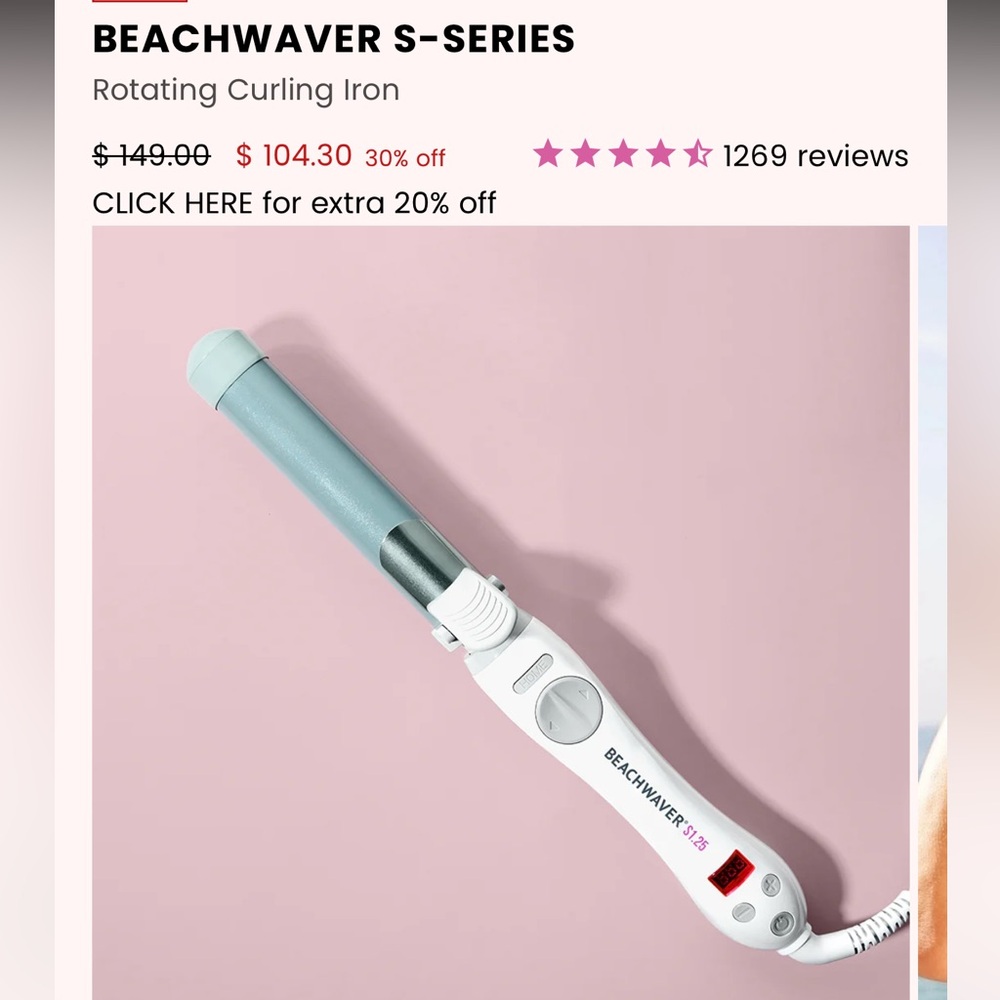 Beachwaver open box